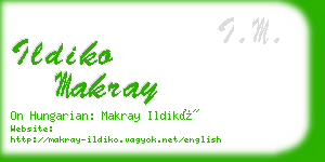 ildiko makray business card